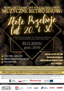 Nowy Dwór Mazowiecki Wydarzenie Koncert KONCERT TANECZNY NA SALI BALOWEJ "Muzyczne Retro Show: Złote Przeboje lat 20. i 30."