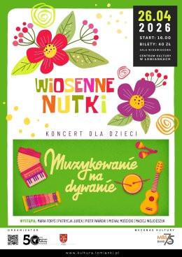 Łomianki Wydarzenie Koncert "Wiosenne nutki - muzykowanie na dywanie" - koncert dla dzieci