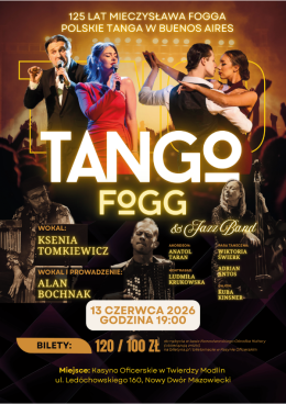 Nowy Dwór Mazowiecki Wydarzenie Koncert Tango Fogg & Jazz Band – 125 lat Mieczysława Fogga